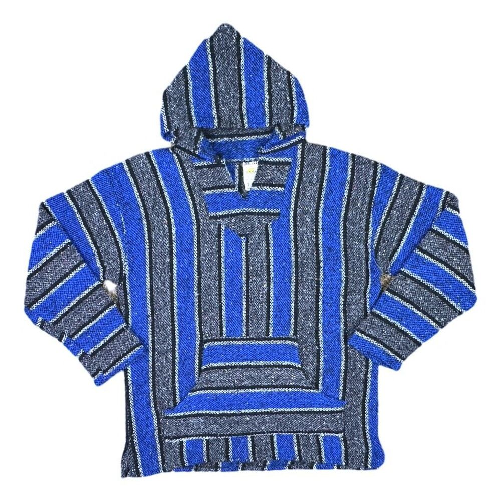 Vintage Sunspecs Baja Hoodie Pullover Drug Rug - Size Large